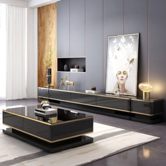 Black Centre Coffee Table