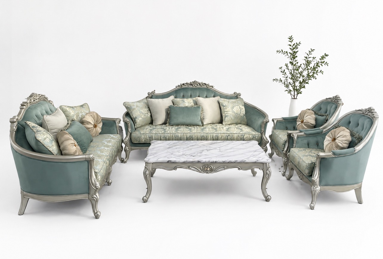 Vintage Luxe 7 Seater Sofa for large family gatherings