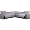 Dream rest Grey sued chesterfield sofa 5 seater