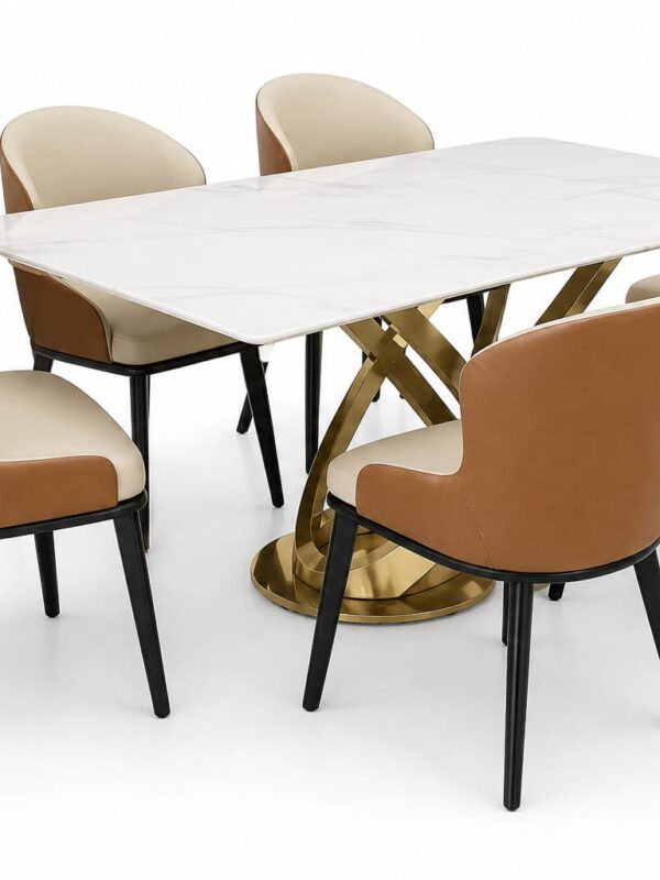 Sandra Dining Table with Comfortable 6 Seater Layout