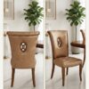 Rose gold dining chair